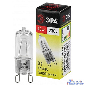 ЭРА C0027378 Лампа галогенная JCD-40-230V-G9-Cl