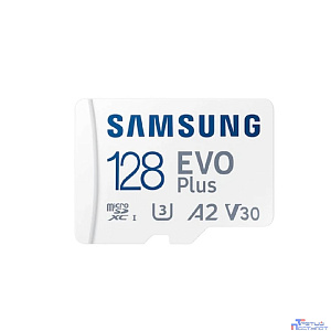 Micro SecureDigital 128GB Samsung Class 10 Evo Plus A2 V30 UHS-I  (R/W  90/160 MB/s) + SD адаптер [MB-MC128SA/APC]