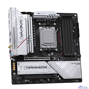 MAXSUN MS-Terminator B850M PRO WIFI (Socket AM5, mATX, 4*DDR5(192Gb), DP/HDMI, 2*SATA3, 3*M.2, 1*PCIEx16/1*PCIEx4, 1* Type-C, 4*USB 2.0, 4*USB 3.2, LAN 1*2.5G, SPDIF, WiFi 6E, RTL)