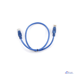 Cablexpert Патч-корд UTP PP12-0.5M/B кат.5, 0.5м, литой, многожильный (синий)
