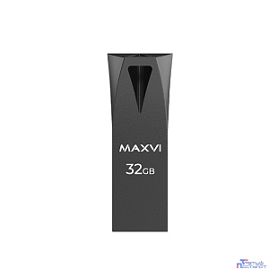 Maxvi USB Drive 32GB MK2 dark grey, монолит, металл, USB 2.0 FD32GBUSB20C10MK2