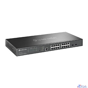 TP-Link SG3218XP-M2 Управляемый коммутатор Omada уровня 2+ с 16 портами 2,5 Гбит/с (8 портов PoE+) и 2 портами SFP+