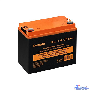 Exegate EX285664RUS Аккумуляторная батарея ExeGate HRL 12-33 (12V 33Ah, под болт М6)