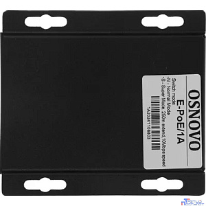 E-PoE/1A PoE удлинитель 10M/100M Fast Ethernet на 400м (до 30W).