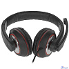 Oklick HS-L390G DRAGON черный/красный 1.8м мониторные оголовье (1100413)