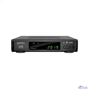 Perfeo DVB-T2/C приставка "LEADER" для цифр.TV, Wi-Fi, IPTV, HDMI, 2 USB, DolbyDigital, пульт ДУ [PF_A4412]