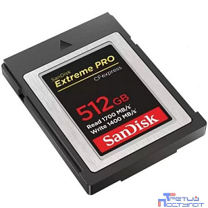 Micro SecureDigital 512GB Sandisk Карта памяти SanDisk Extreme PRO CFexpress Card Type B, 512GB, 1700MB/s Read, 1200MB/s Write
