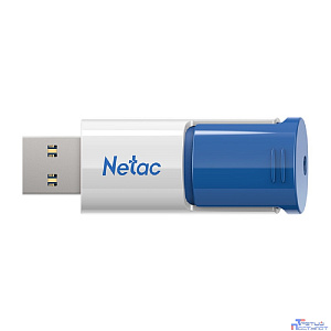 Netac USB Drive 32GB U182 Blue USB3.0 [NT03U182N-032G-32BL], выдвижной