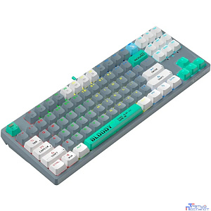 Клавиатура проводная A4Tech Bloody S87 Energy grey/green (механическая, USB, for gamer, LED) (S87 USB ENERGY ASH)