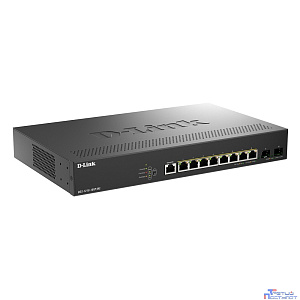 D-Link DGS-1210-10XP/ME/C1A Управляемый L2 коммутатор с 8 портами 10/100/1000Base-T и 2 портами 10GBase-X SFP+ (8 портов PoE 802.3af/at, PoE-бюджет 240 Вт)