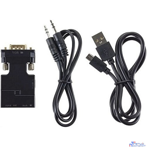 VCOM CA337A Переходник VGA(M)+audio+microUSB --> HDMI(F)1080*60Hz, VCOM <CA337A>[4895182225152]