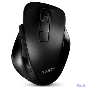 Беспроводная мышь RX-525SW чёрная (бесшумн. кл., 5+1кл. 600-1400DPI, Soft-touch, блист.)