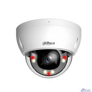 DAHUA DH-IPC-HDBW2449EP-S-IL-0280B Уличная купольная IP-видеокамера SmartDualLight 4Мп, 1/2.9” CMOS, объектив 2.8мм, видеоаналитика, микрофон, ИК 30м, LED 30м, IP67, IK10 , металл