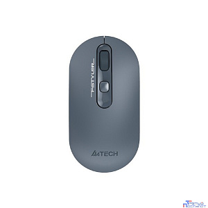 Мышь A4 Fstyler FG20 пепельный/синий оптическая (2000dpi) беспроводная USB для ноутбука (4but) {1379897}