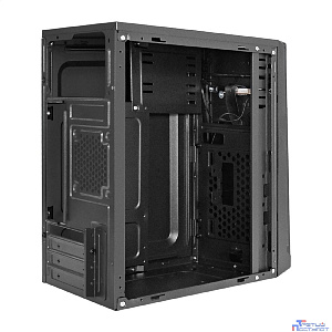 Exegate EX299182RUS Корпус Minitower ExeGate BAA-106-UNS350 (mATX, БП UNS350 с вент. 12см, 2*USB, аудио, черный)