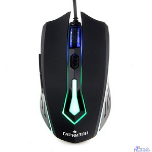 Гарнизон Мышь игровая GM-700G, "Алкес", код "Survarium", USB, чип Х1, черн., софт тач, 1600 DPI, 5кн