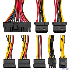 Exegate ES282068RUS Блок питания 550W ExeGate Special UNS550, ATX, 12cm fan, 24p+4p, 6/8p PCI-E, 3*SATA, 2*IDE, FDD
