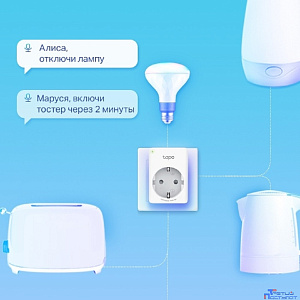 TP-Link Tapo P100(1-pack) Умная мини Wi-Fi розетка
