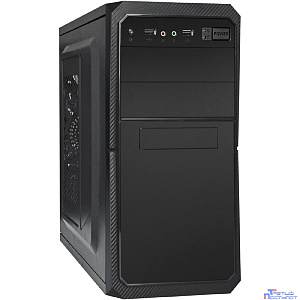 Exegate EX299283RUS Корпус Minitower ExeGate BA-202-UNS500 (mATX, БП UNS500 с вент. 12см, 2*USB, аудио, черный)