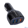 ORIENT CAR QC-12V3W Автомобильное зарядное устройство с функцией быстрой зарядки{поддержка Quick Charge 3.0, 3xUSB-A: QC выход - 5В,3.0A/ 9В,1.67А/ 12В,1.25А; 2,3 выходы - 5В,3.5А} черный