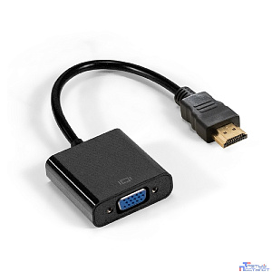 Exegate EX294717RUS Кабель-переходник HDMI-VGA ExeGate EX-HDMIM-VGAF-0.2 (19M/15F, 0,2м)