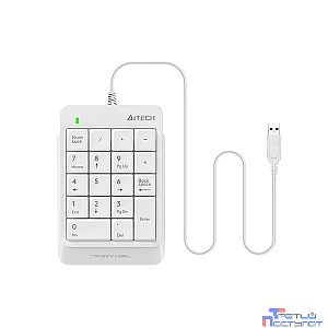 Числовой блок A4Tech Fstyler FK13P белый USB slim для ноутбука (FK13P WHITE)