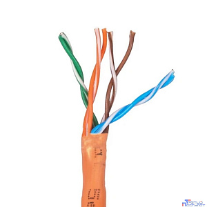 Cablexpert UPC-5051E-LSZH-4-CU/100 Кабель Cablexpert (RU) UTP-LSZH 4x2x0.51, медный, кат.5e, однож., 100м, box, оранж