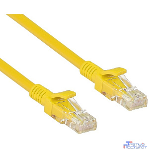 Exegate EX258674RUS Патч-корд UTP-RJ45-RJ45-5e-2M-YL, UTP, cat.5e, 2м, желтый
