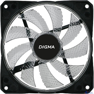 Вентилятор Digma DFAN-FRGB2 RGB 120мм черный 3-pin 4-pin (Molex)  Ret