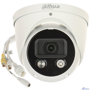 DAHUA DH-IPC-HDW3849HP-AS-PV-0280B-PRO Уличная купольная IP-видеокамера WizColor с ИИ и активным сдерживанием 8mp, 1/1.8” CMOS, объектив 2.8мм, видеоаналитика, ИК 30м, LED 30м, IP67
