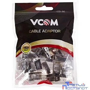 Vcom VNA2230-1/20  Коннекторы RJ45 8P8C для FTP кабеля 5 кат. экранированные, VCOM <VNA2230-1/20>(20шт)