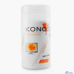 Konoos KBF-100 Салфетки для ЖК-экранов в банке, 100 шт.
