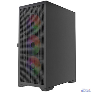 Powercase Mistral B415, Tempered Glass, 4x 120mm ARGB PWM Fans, чёрный, ATX  (CMAB415-A4)