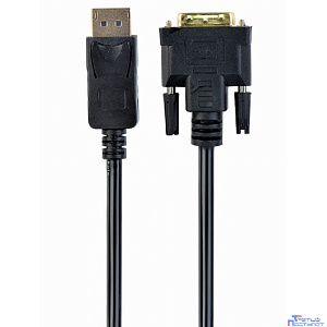Bion Кабель DisplayPort - DVI, 20M/24+1M, однонаправленный, позолоченные контакты, 1.8 м, черный [BXP-CC-DPM-DVIM-018]
