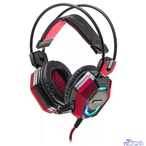 Oklick HS-L900G HURRICANE черный/красный 1.85м мониторные оголовье (472660)