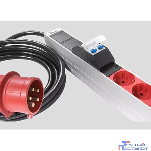 REM Верт блок розеток Rem-3x16, 3 фазы 16A, инд, 30 S, 1820 мм, вх IEC 309, шнур 3 м (R-3x16-30S-I-1820-3-3PN)