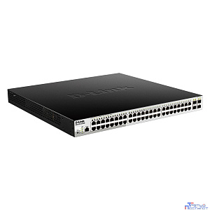 D-Link DGS-1210-52P/ME/B1A PROJ Управляемый L2 коммутатор с 48 портами 10/100/1000Base-T и 4 портами 1000Base-X SFP (порты 1-8 PoE 802.3af/at, порты 9-24 PoE 802.3af, PoE-бюджет 193 Вт)