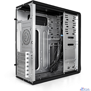 Exegate EX283214RUS Корпус Miditower ExeGate CP-603UB Black, ATX, <без БП>, 2*USB+2*USB3.0, Audio, замок блокировки кнопки питания