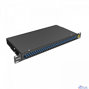 NTSS Кросс 19" NTSS PREMIUM, предсобранный 1U, 32 порта SC/UPC, 9/125 мкм, (сплошная панель, розетки, сплайс, КДЗС, пигтейлы), черный, RAL9005 NTSS-RFOB-PM-1U-32-SC/U-9-SP1.5G0A-BL