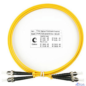 Cabeus FOP(d)-9-ST-ST-1,5m Шнур оптический duplex ST-ST 9/125 sm 1,5м LSZH