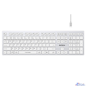 Клавиатура A4Tech Fstyler FBX50C белый USB беспроводная BT/Radio slim Multimedia (FBX50C WHITE)