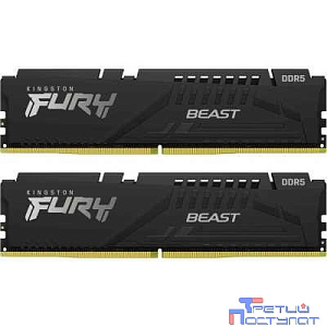 Kingston 64GB 5600MT/s DDR5 CL40 DIMM (Kit of 2) FURY Beast Black KF556C40BB2K2-64