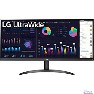 LCD LG 34" 34WQ500-B UltraWide черный {IPS 2560x1080 100Hz 21:9 матовая 1000:1 400cd 178/178  FreeSync HDMI DisplayPort}