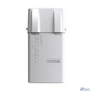 MikroTik RB912UAG-5HPnD-OUT BaseBox 5 (RouterBOARD 912UAG with 600Mhz Atheros CPU, 64MB RAM, 1xGigabit LAN, USB, miniPCIe, built-in 5Ghz 802.11a/n 2x2 two chain wireless with two RP-SMA connectors, Ro