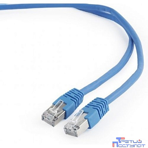 Cablexpert Патч-корд FTP кат.6, 1м, литой, многожильный (синий)