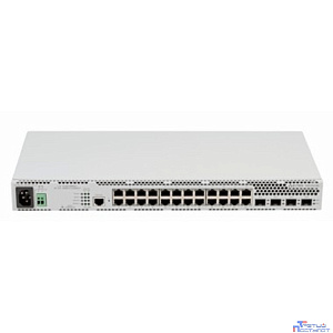 ELTEX MES2424B Ethernet-коммутатор 24 порта 10/100/1000BASE-T, 4 порта 1000BASE-X/10GBASE-R, L3, 220В AC, 12B DC