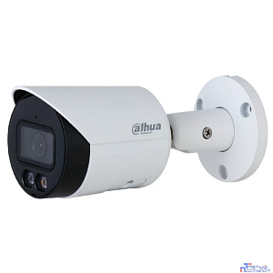 DAHUA DH-IPC-HFW2849SP-S-IL-0360B Уличная цилиндрическая IP-видеокамера SmartDualLight 8Мп, 1/2.7” CMOS, объектив 3.6мм, видеоаналитика, микрофон, ИК 30м, LED 30м, IP67, металл