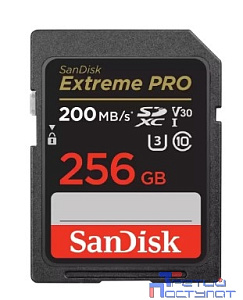 SecureDigital 256GB SanDisk Extreme Pro UHS-I Class 3 (U3) V30 200/140 MB/s <SDSDXXD-256G-GN4IN>