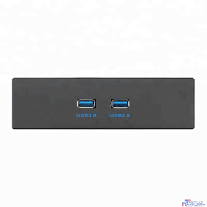 ORIENT C190, Планка портов 5.25" на переднюю панель корпуса 2xUSB 3.0, длина кабеля 50см, oem (31347)