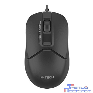 Мышь компьютерная A4Tech Fstyler FM12ST черный 1200dpi silent USB/3but